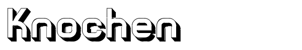 Knochen font preview